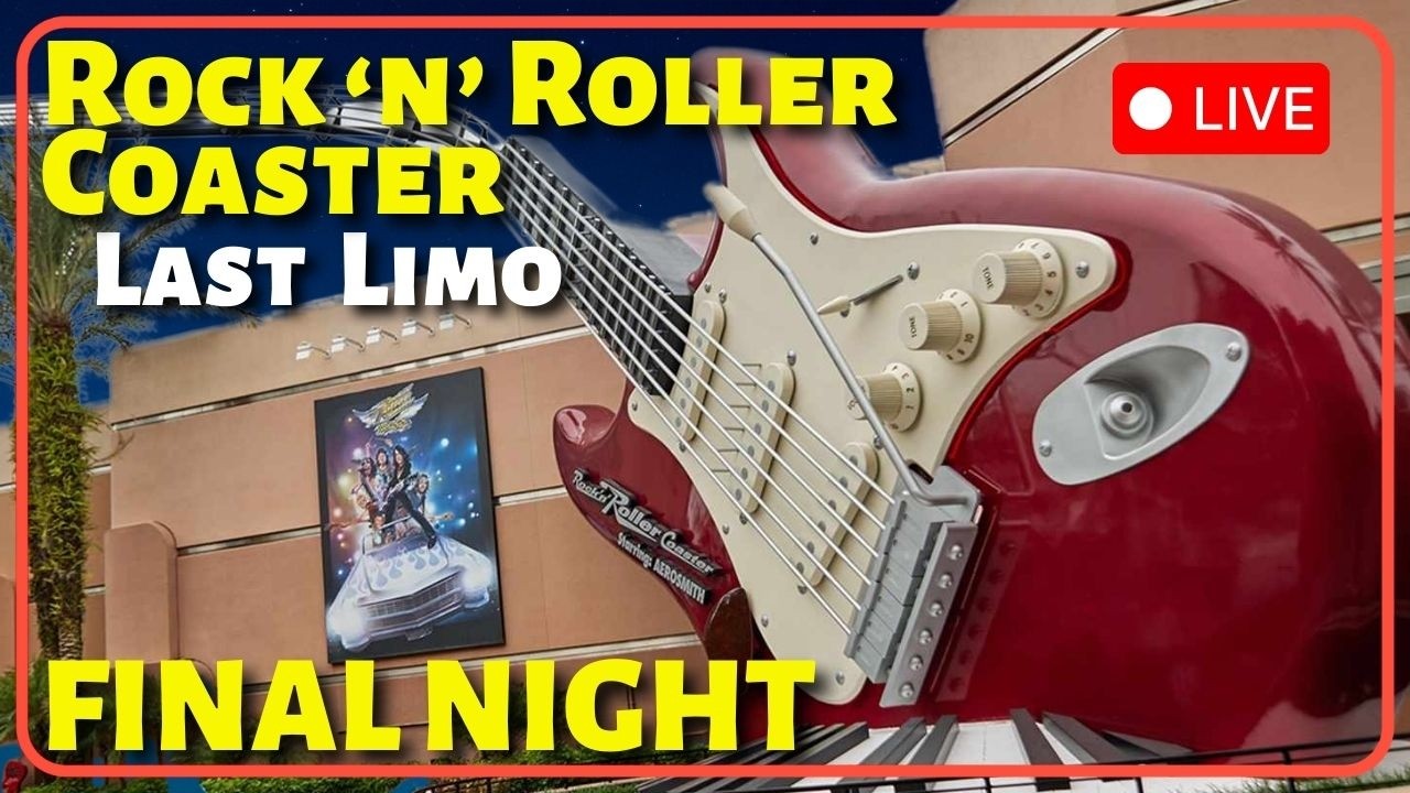 🔴LIVE🔴 Rock N Rollercoaster Final Night Hollywood Studios| Walt Disney World 4K