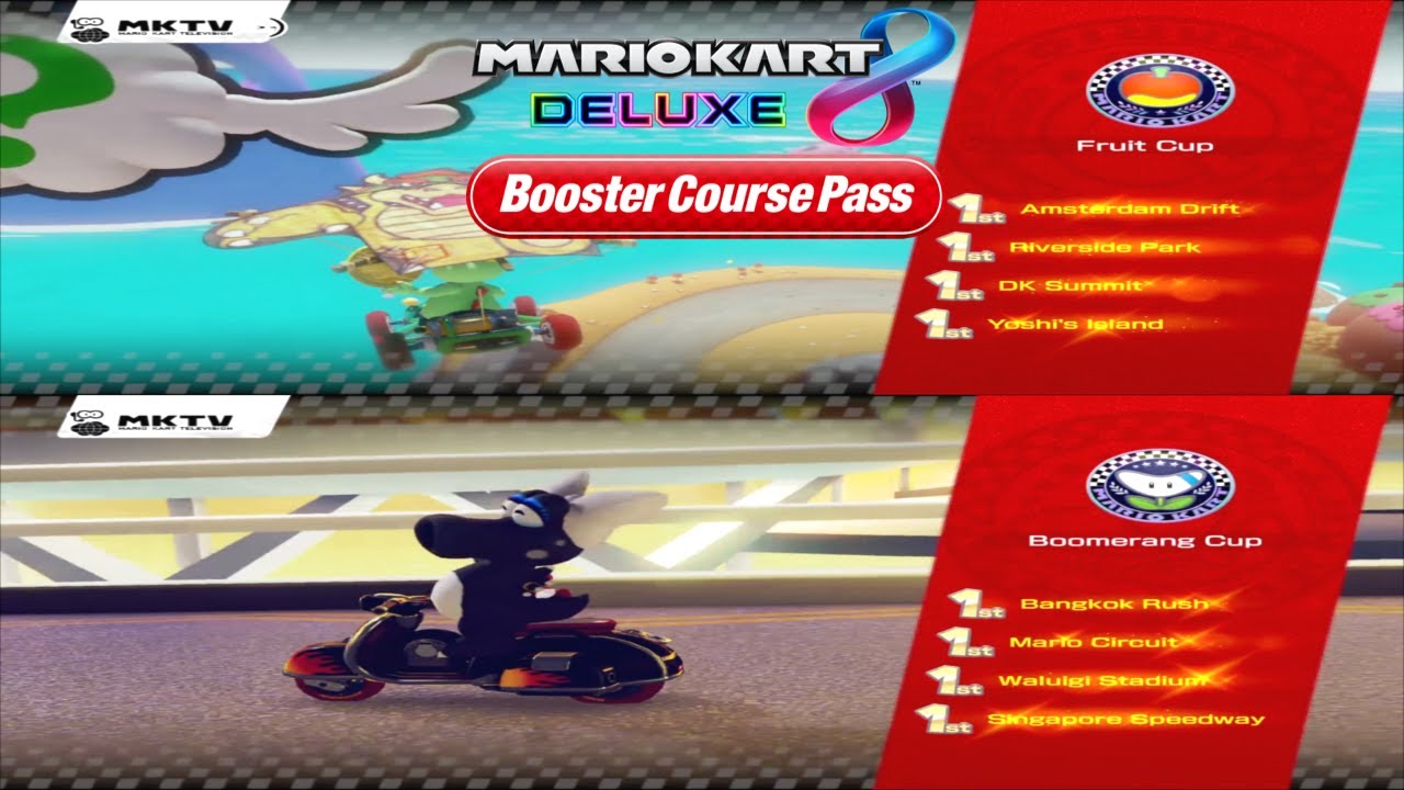 Mario Kart 8 Deluxe GPs Fruit & Boomerang Cups YouTube