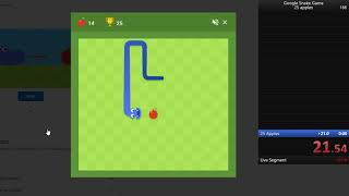 Google Snake Classic 25 Apples in 36 72 PB top 100
