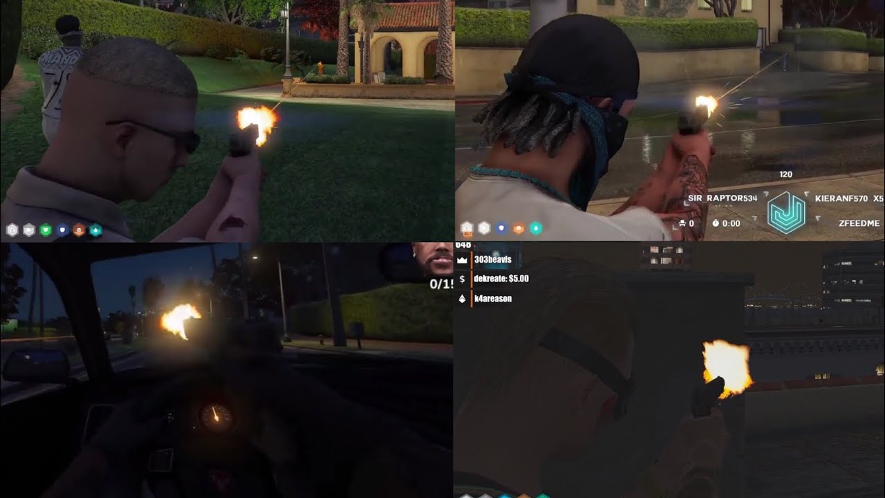 First Fight of Manor vs Besties War (All POVs) | GTA RP NoPixel 4.0