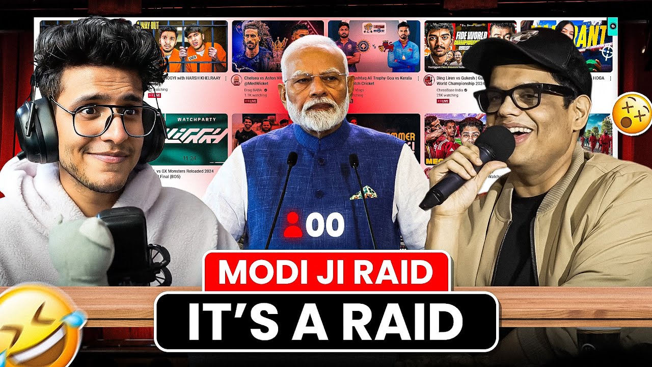 Modiji Raiding Streamers with No Subs (ft. Tanmay Bhat) *Epic Reactions😂*