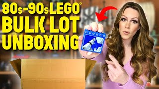 20lbs 80s-90s LEGO® Bulk Lot Unboxing! (CRAZY SURPRISE MINIFIGURE!)