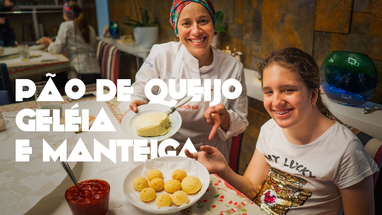 Pão de Queijo, Geléia de Morango e Manteiga Caseira! #CozinhandocomMafê