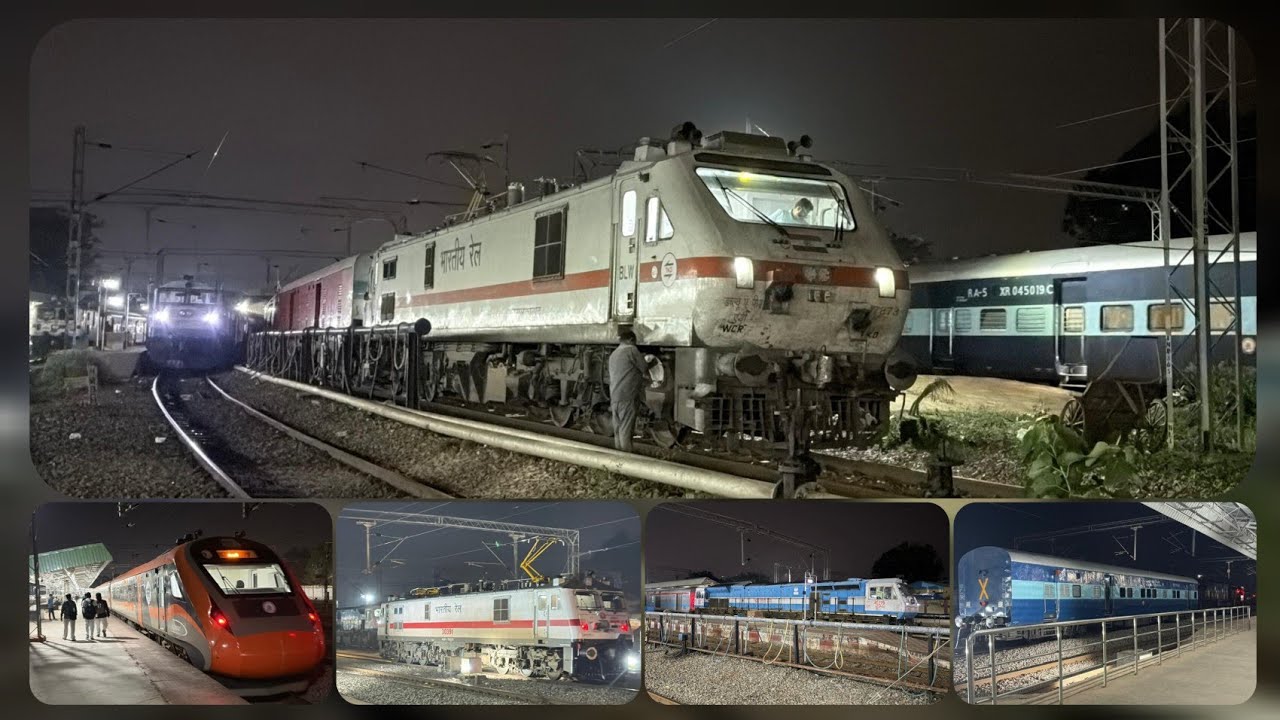 Busy Night Departures & Arrivals at Hubballi Jn || Part-2 