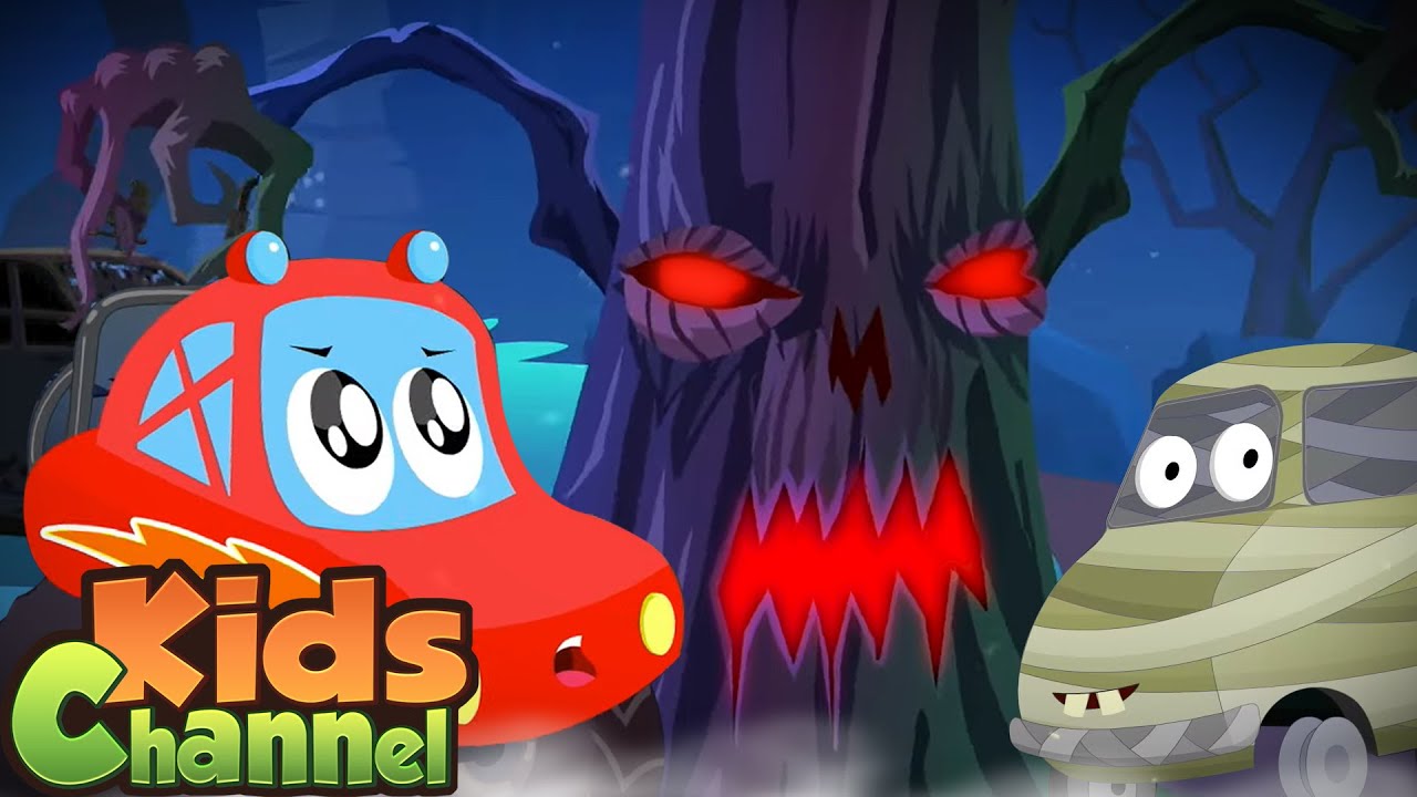 Story of the Halloween Tree | Little Red Car Songs And Nursery Rhymes | Halloween Music for Kids