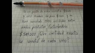 V. 122. Sistema de dos ecuaciones. Método de sustitución.