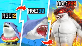Upgrading BABY SHARK to MAX LEVEL SHARK in ROBLOX!