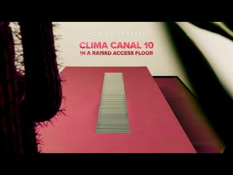 How to Install Jaga Clima Canal 10 in a raised access floor