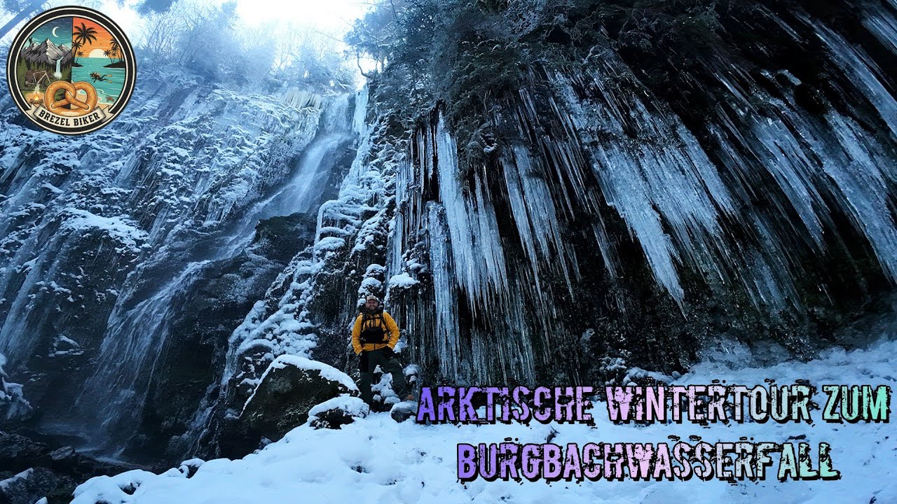 Arktisches Abenteuer auf dem Grenzweg: Der Burgbachwasserfall bei -13 Grad im Schnee-Chaos!❄️❄️