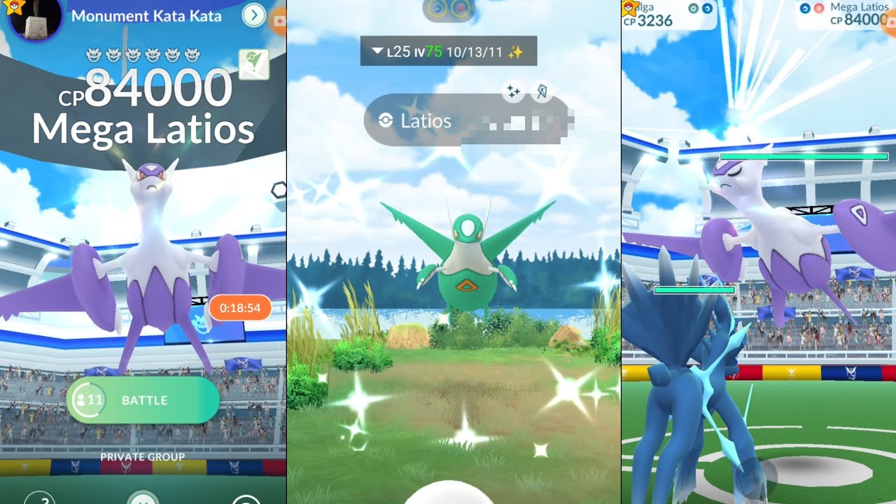 shiny mega latios raid in Pokemon go Pikachu's Indonesia journey events 