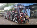 Mahindrabs6 cruzio first coachvan bodybuilding bushback seat glasstop minibus bus tata eicher mazda