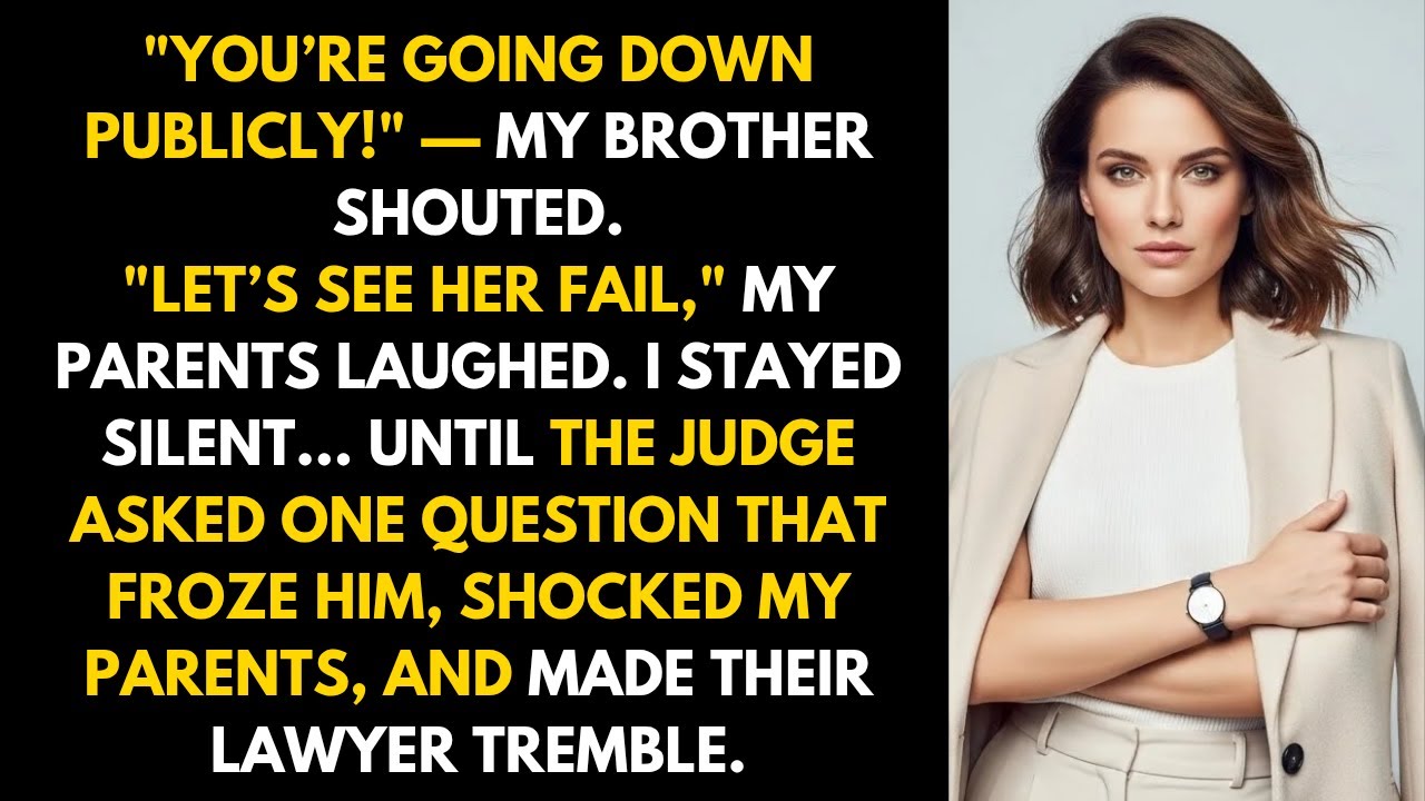 My Jealous Brother Hired A Lawyer To Declare Me Bankrupt in public—then The Judge Asked One Question