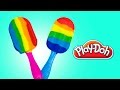 Play Doh rainbow popsicle ice creams