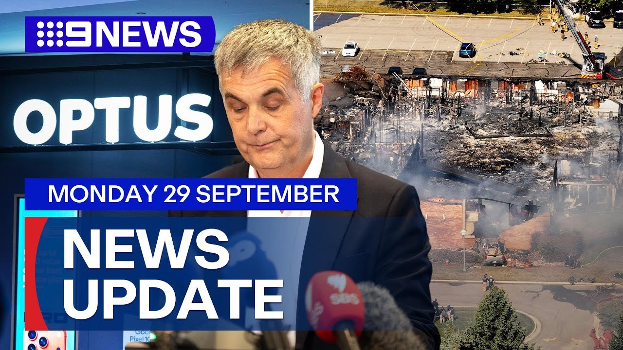 Optus confirms another triple-zero outage; Explosives found in church attack | 9 News Australia