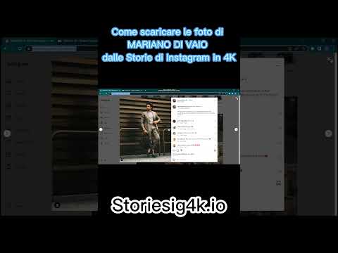 Come scaricare le foto di MARIANO DI VAIO dalle Storie di Instagram in 4K