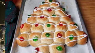 Christmas Tree Cinnamon Pull apart Bread
