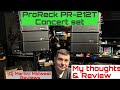 Proreck concert set dj powered pa speaker system model pr212t  my thoughts  review