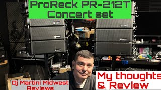 PRORECK Concert Set DJ Powered PA Speaker System Model PR-212T . My thoughts & Review.