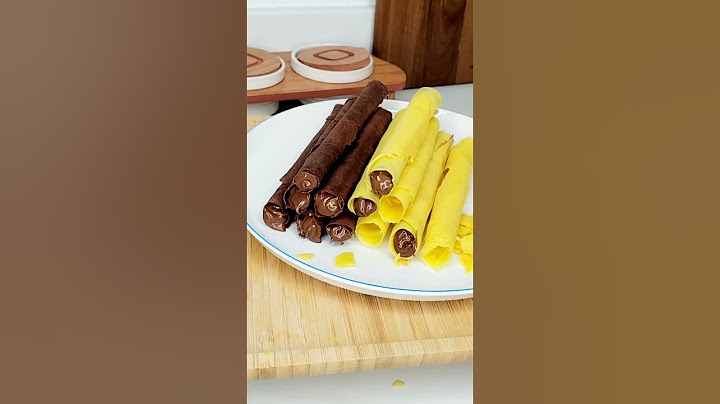 بسكويت ويفر مقرمش بدون زبدة ولابيض ولا ماكينة ويفر سهل وسريع فانيلا شيكولاتة Crispy Wafer Roll