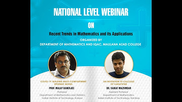 A National Webinar on "Recent Trends in Mathematics and its Applications" Org. By Dept. of Maths,MAC