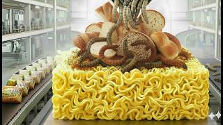 Inside Factory Modern Caterpillar Bread Production Process Full Process