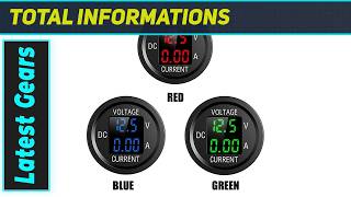 KANNOFRW Small LED Voltmeter Ammeter: Amazing Car Power Insight!