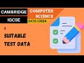 Understanding Test Data