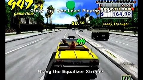Crazy Taxi One Level Playthrough using the Dreamcast Equalizer Xtreme :D #CrazyTaxi #Dreamcast #Sega
