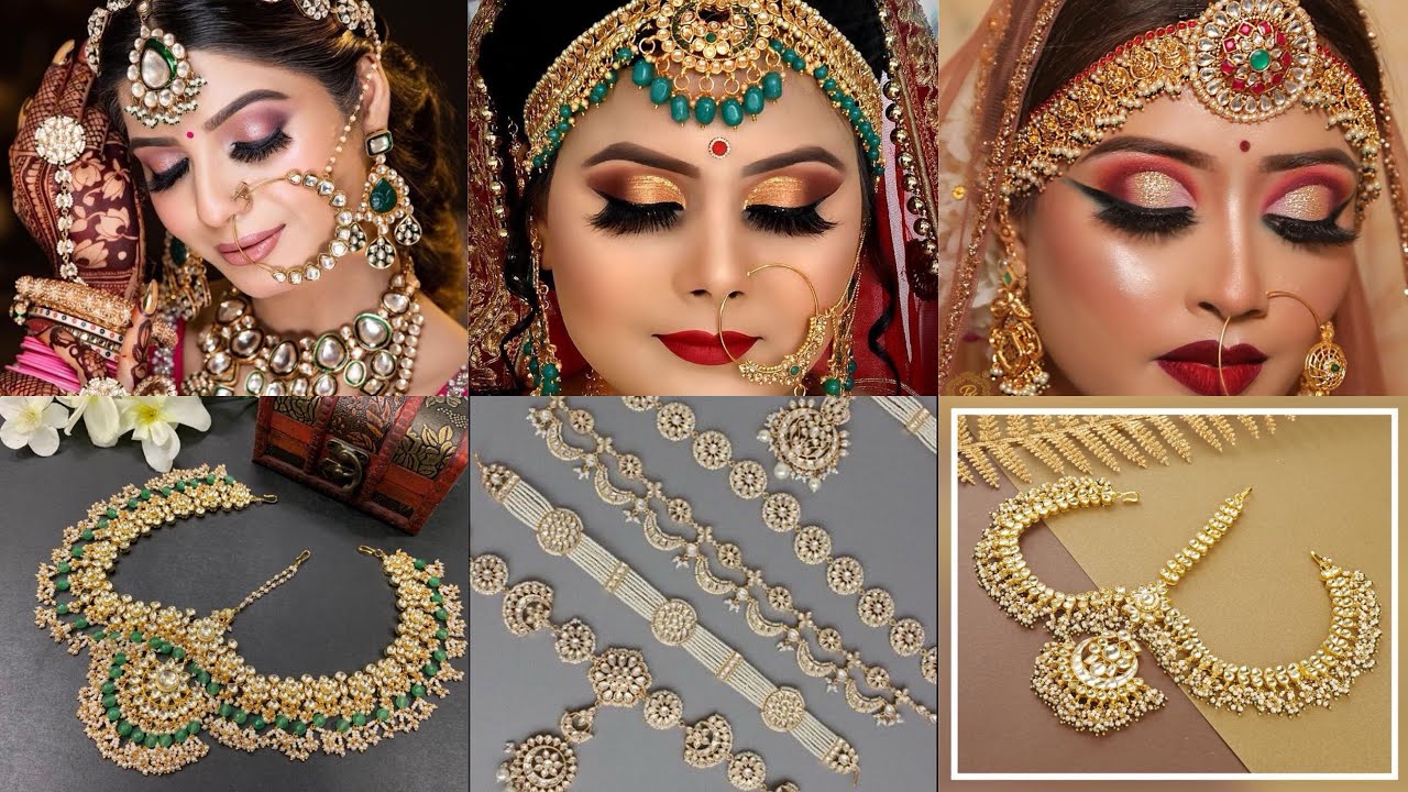 Beautiful Latest Matha Patti bridal jewelry design collection # bridal #  mathapatti