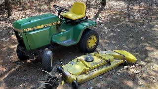 John Deere 332, Mounting the Mower Deck.