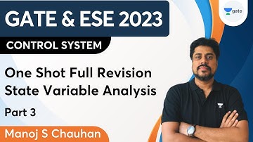 Marathon | Control System | One Shot Full Revision | State Variable Analysis | Part 3 | Manoj S