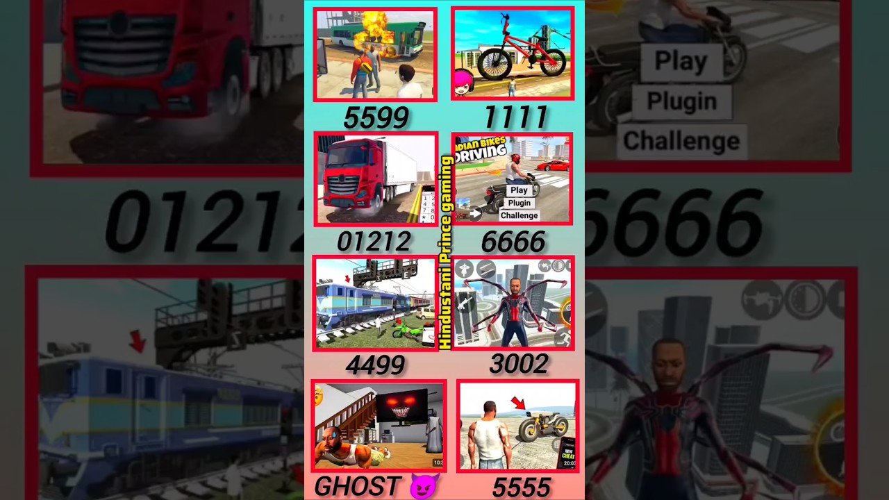 Giant Cycle + New Trolley + Franklin Spiderman + GTA + All RGS TOOl Cheat code🔥 (Part 256) 