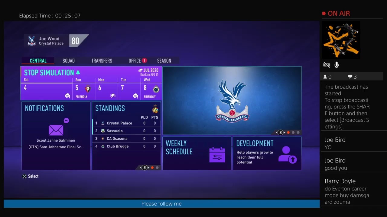 Fifa 21 career mode Crystal Palace FC-Realistic- ep;1 new signings and first game of the season