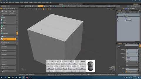 Adding and removing polygons, edges, and vertices in MODO (Lesson 3)