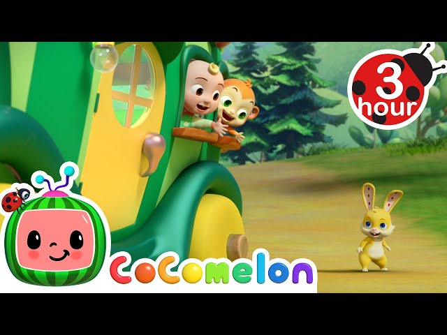 Wheels on the Bus - Fantasy Animals | Cocomelon - Nursery Rhymes | Fun Cartoons For Kids | Moonbug class=