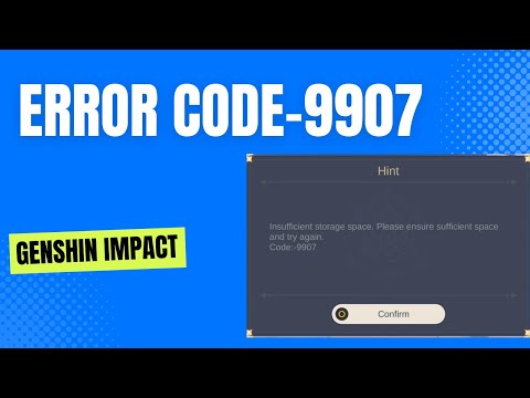 Genshin impact error code 9907