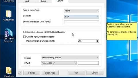 DBF to DBF Converter, video manual