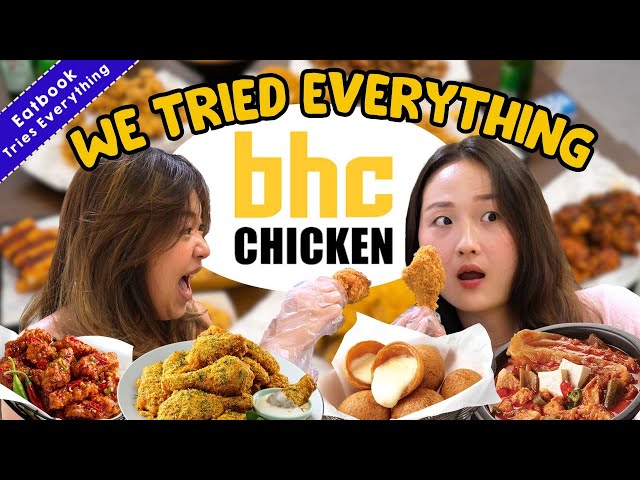 We Tried Everything At The Famous Korean BHC Chicken! | Eatbook Tries Everything | EP 26