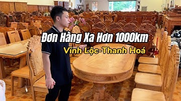 Đơn Hàng Đặt Hơn 1000km Bộ Bàn Ăn 8 Ghế Gỗ Gõ Đỏ Đặt Theo Quy Cách Riêng Theo Yêu Cầu #dogoxuanbac