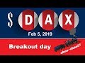$DAX - Breakout day - Feb 5, 2019