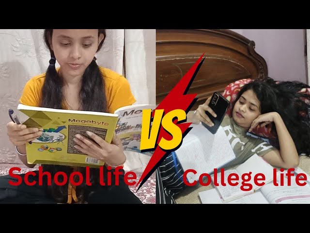 Exam Time 📚 School Days 😍 Vs College Days 😭 - Youtube