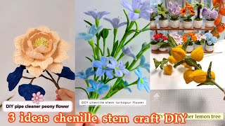 This Pipe Cleaner Peony Flower Looks Expensive 🌷But It’s Super Easy DIY