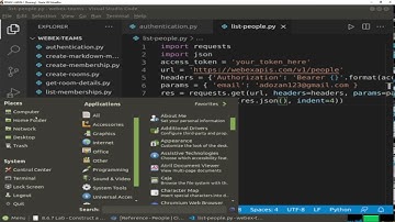 8.6.7 Lab - Construct a Python Script to Manage Webex Teams