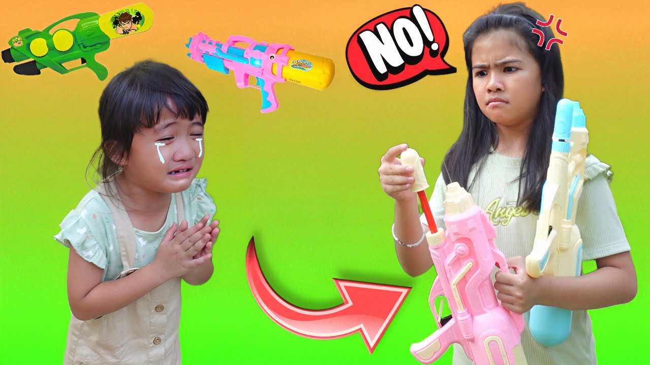 เฌอเบ็ท สงกรานต์นี้ ปืนฉีดน้ำพัง พี่ออมเล็ตซ่อมให้ แต่ดันไม่เข้าใจ ร้องไห้ งอแง | SHERBET FUNNY