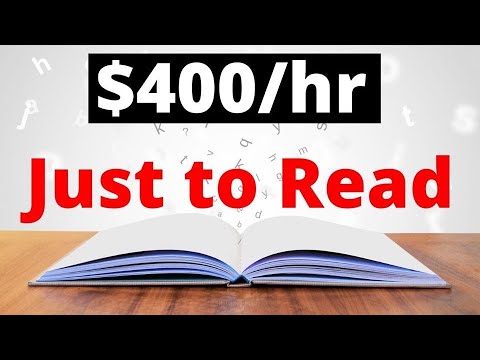 Make $400/HR to Just READ A BOOK | How to Make Money Online