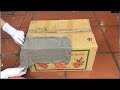 Tip Build A Aquarium From Cloth , Cardboard Box   And Cement .Beautiful And Easy At Home.