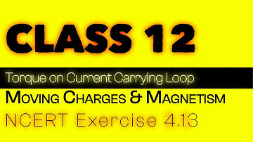 Exercise 4.13 | Explained | Moving Charges and Magnetism | NCERT Physics Class - 12