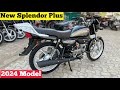 New 2024 model hero splendor plus bs7 review  on road price  splendor plus 2024 model  hero bike