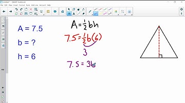 Find missing dimension of triangle