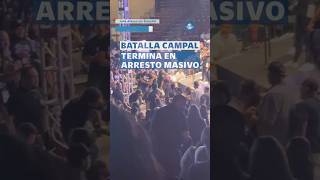 Batalla campal en evento de MMA en California deja policías lesionados y 15 detenidos #shorts